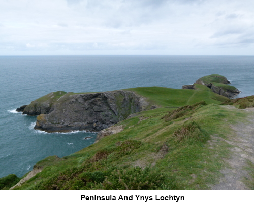 The peninsula and Ynis Lochtyn.