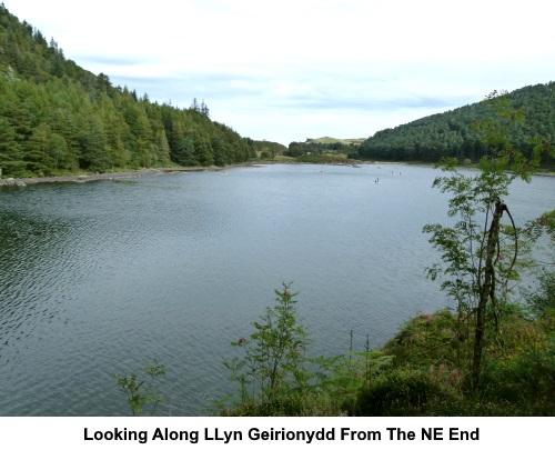 Looking along Llyn Geirionydd from the north eastern end.