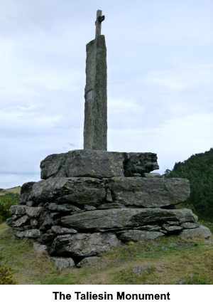 The Taliesin monument.