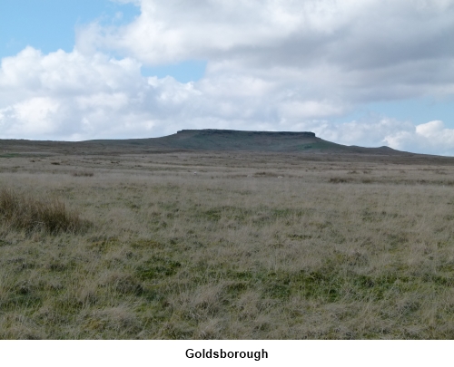 The flat topped hill Goldsborough.