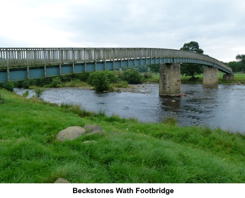 Beckstones Wath Footbridge.