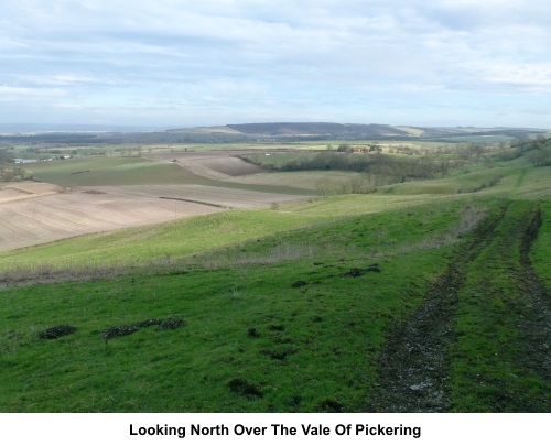 Looking north over the Vale of Pickering