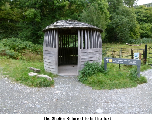 The shelter referred to in the text.
