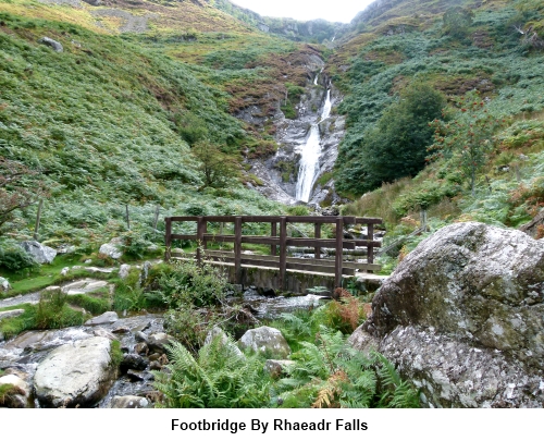 Footbridge by Rhaeadr Falls