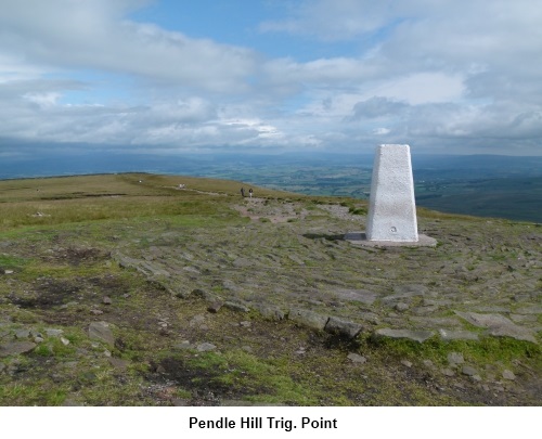 Pendle hill trig point