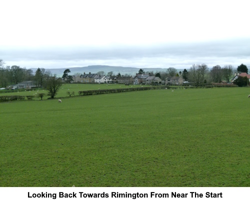 Looking back to Rimington from near the start of the wallk