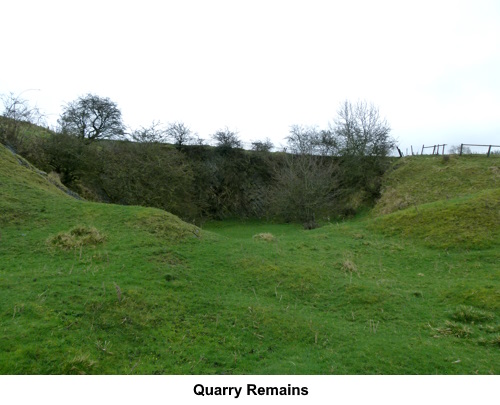 Remains of a quarry.