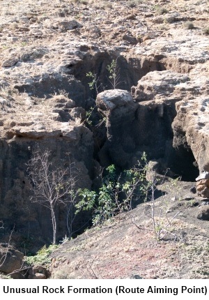 Rock formation on Caldera Blanca