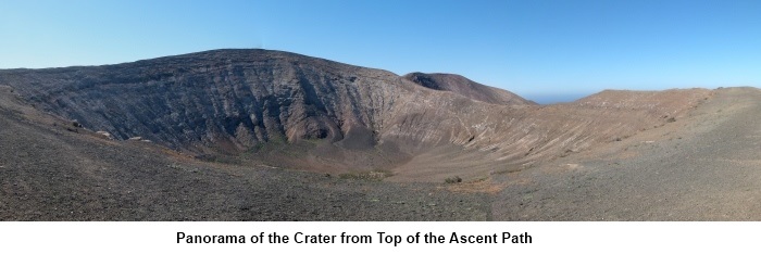 Panorama of Caldera Blanca Crater
