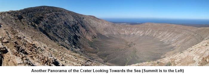 Panorama of Caldera Blanca Crater