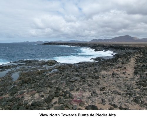 View North to Punta de Piedra Alta