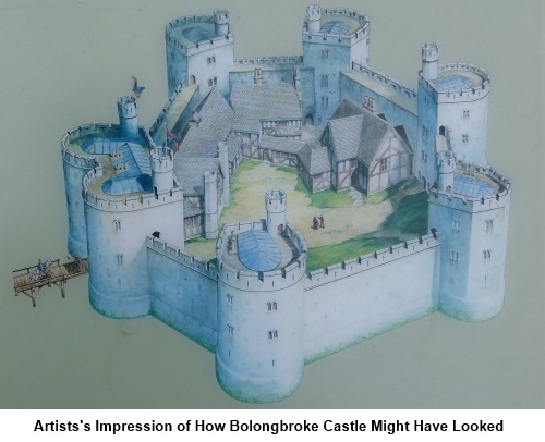 Artists impreaaion of Old Bolingbroke castle