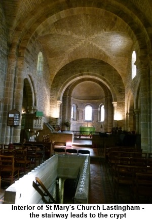 St Marys Church Lastingham, interior