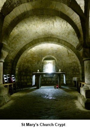 St Marys Church crypt, Lastingham