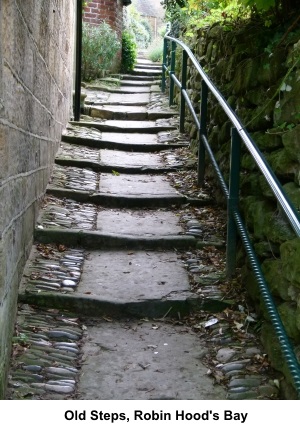 Old steps at Robin Hood's Bay