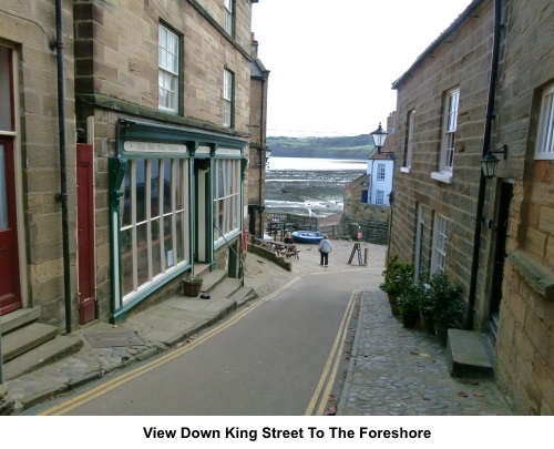 View to quay from King Street in Robin Hood's Bay