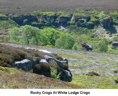 Rocky crags at White Lodge Crags