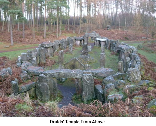 Druids Temple from above