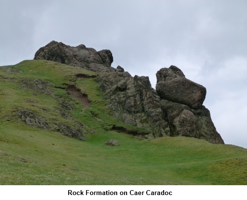 Rock formation on Caer Caradoc
