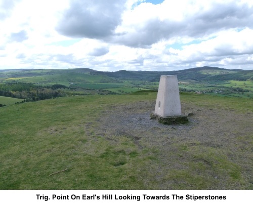 Trig. point on Earl's Hill summit