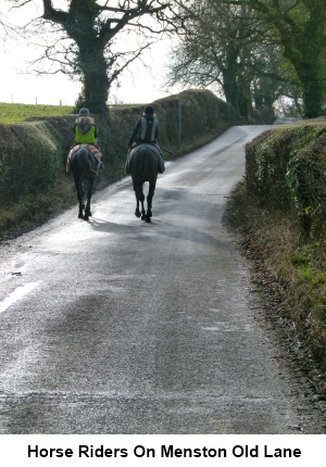 Horse riders on Menston Old Lane