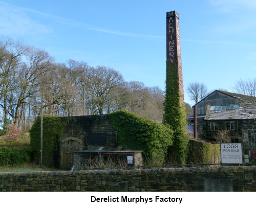 The derelict Murphys factory at Ellar Ghyll