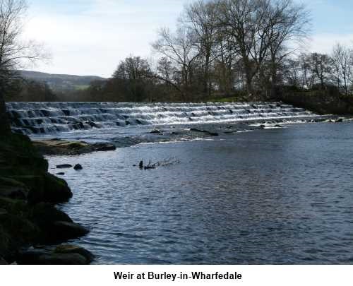 Weir at Burley-in-Wharfedale