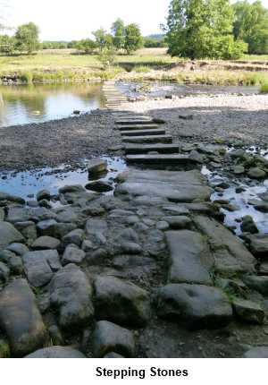 Burley-in-Wharfedale stepping stones