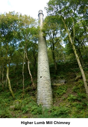 Higher Lumb Mill chimney