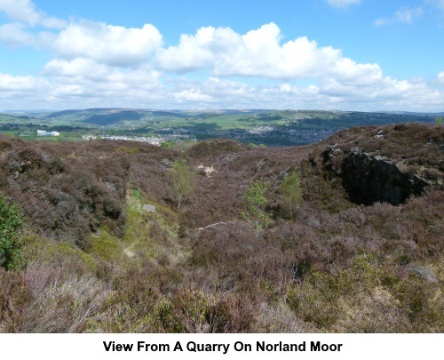View from a quarry on Norland Moor