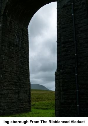 Ingleborough from the Ribblehead Viaduct