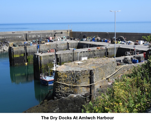 Dry docks at Amlwch harbour.