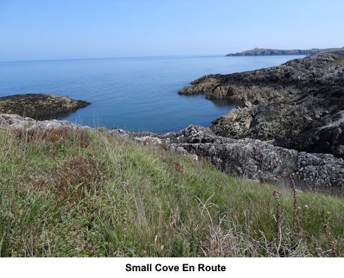 Small unnamed cove en route.