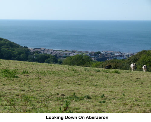 Looking down on Aberaeron.