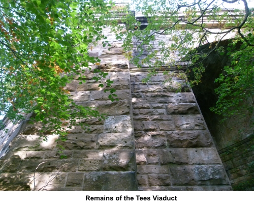 Remains of River Tees viaduct