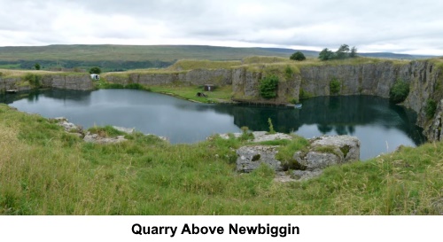 The quarry above Newbiggin.