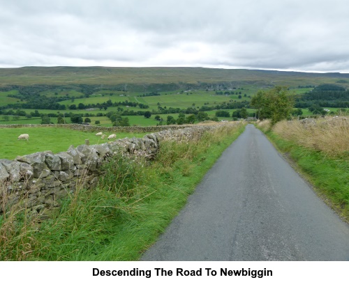 Descending the road to Newbiggin.