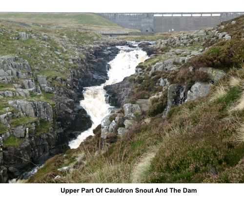 Upper part of Cauldron Snout and Cow Green Reservoir dam