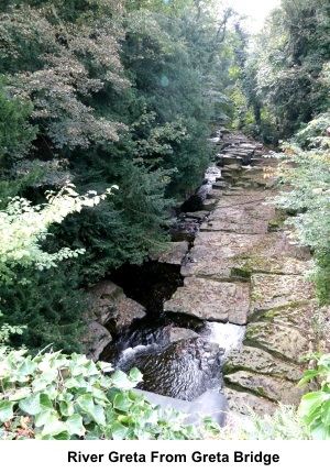 River Greta from Greta Bridge