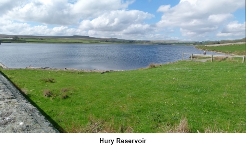 Looking over Hury Reservoir.