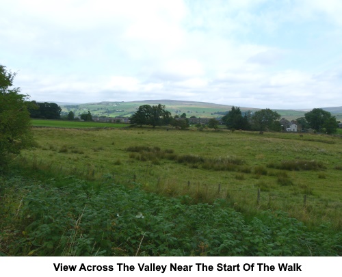 View across the Tees valley near the start of the walk.