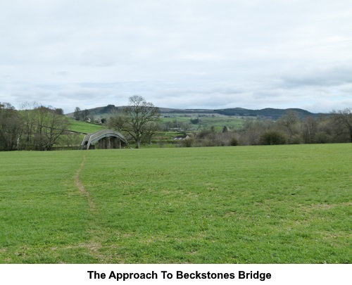 The approach to Beckstones Bridge.