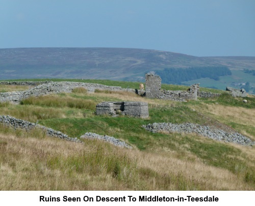 Ruins of old quarry workings.