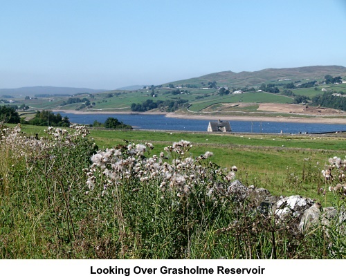 Looking over Grassholme Reservoir.