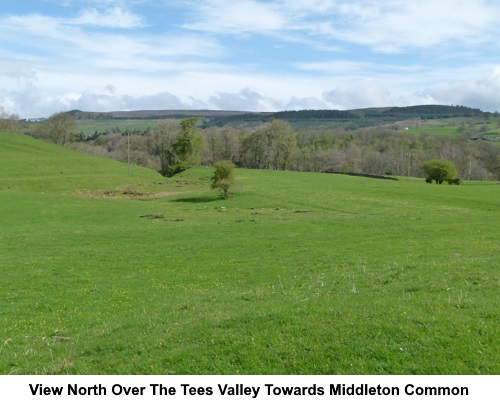 A view north over the Tees Valley towards Middleton Common.