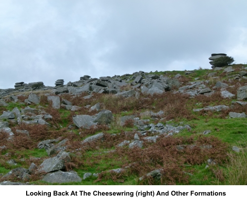 Looking back at Stowes Hill