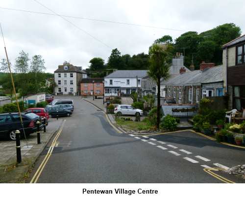 Pentewan Village centre