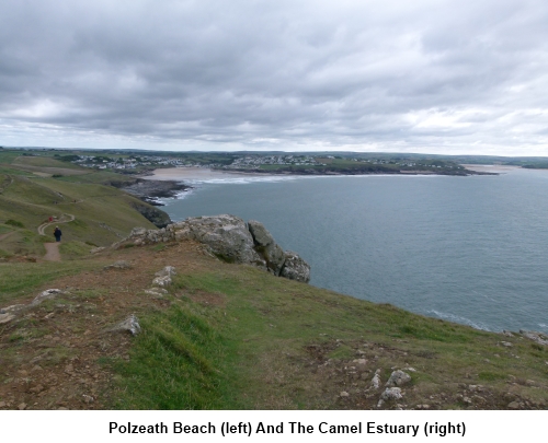 Polzeath Beach and the Camel Estuary