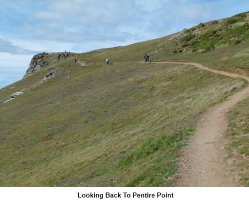 Looking back to Pentire Point