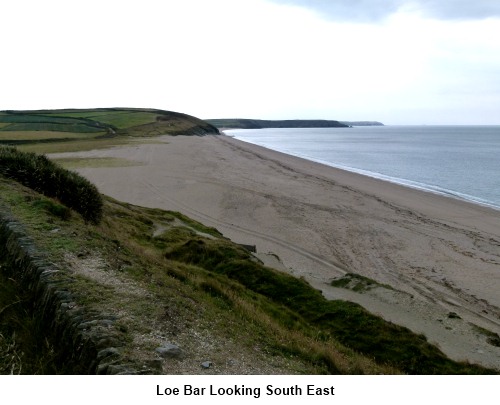 Loe Bar looking south east